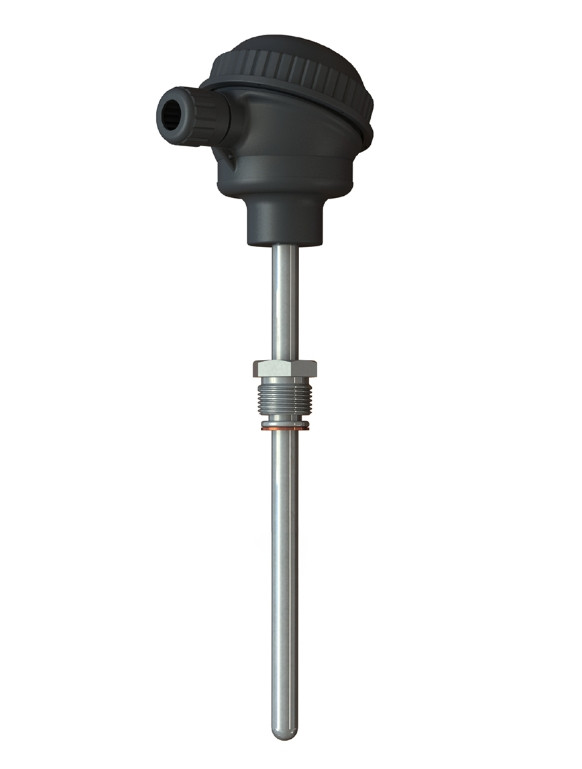 Датчик температури Pt100 занурювальний, -50...+500°C, з монтажною коробкою, штуцер М20х1,5