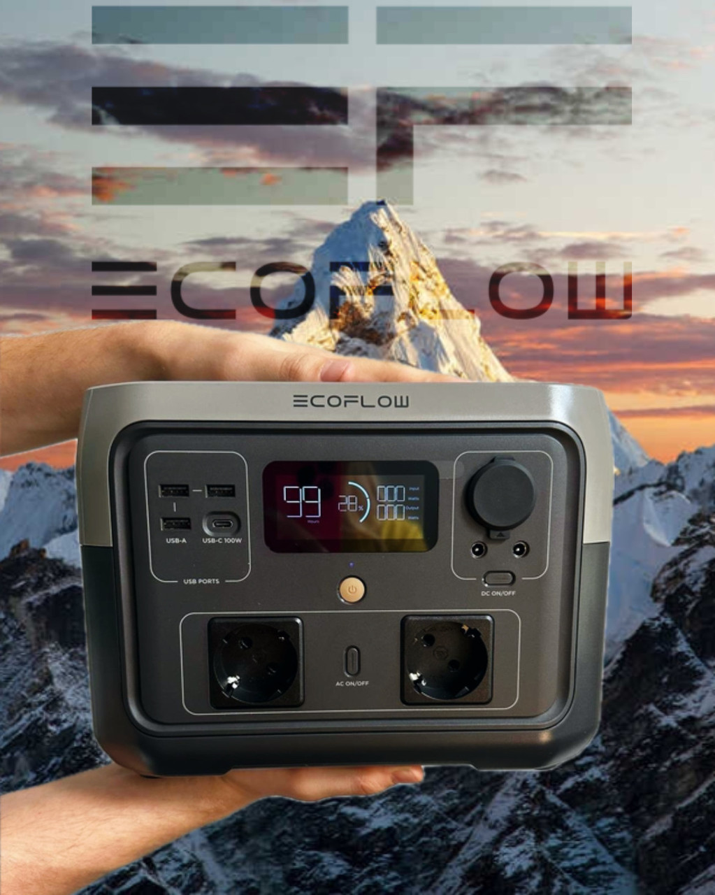 EcoFlow RIVER Max (EURO) 500W Зарядна станція EcoFlow RIVER 2 Max 512 W/h (Франція)