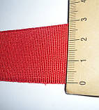 Репсовая лента итальянская натуральная, 30 мм ширина, цвет красный, фото 2