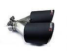 Насадка глушника Akrapovic AK54-89 Y Подвійний (ZB) carbon, фото 4