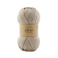 Пряжа Alize Wooltime № 152 бежевий меланж (Пряжа шкарпеткова Алізе Вултайм)