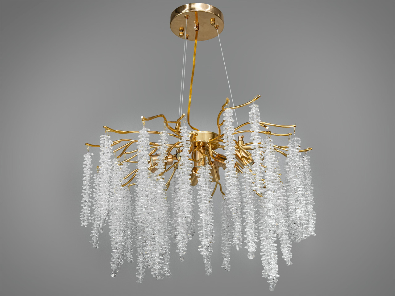 Сучасна кришталева люстра на 8 ламп Seoul 605-600GD, фото 1