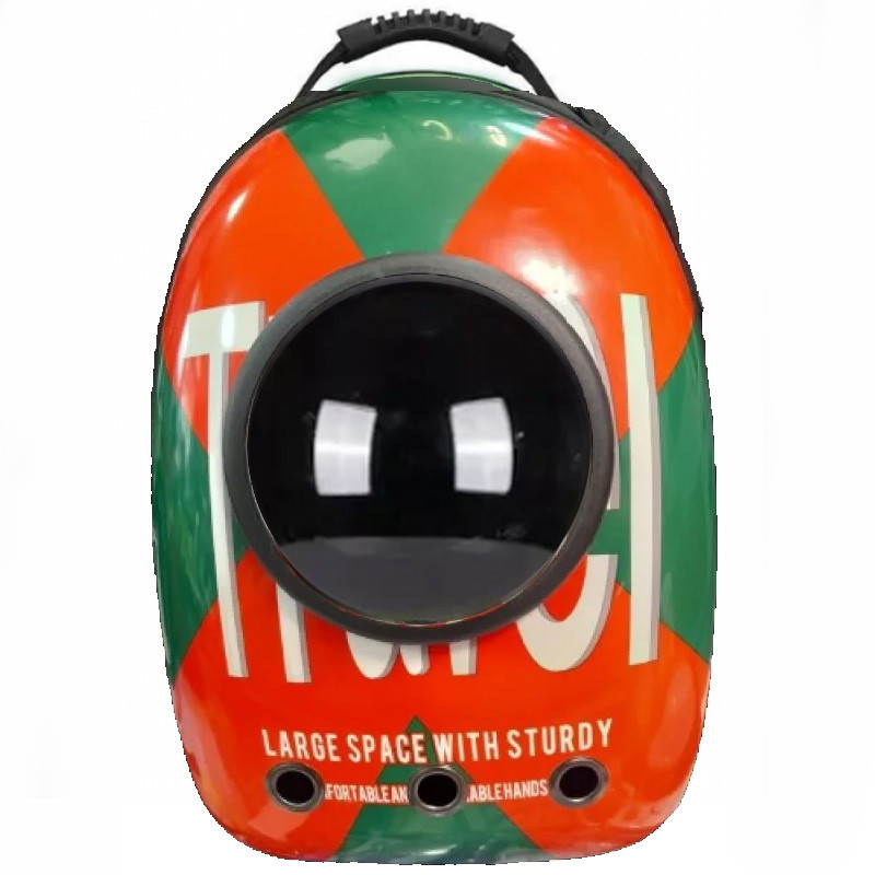 ❤️Космічний рюкзак переноска для тварин CosmoPet з ілюмінатором для собак та котів Travel Червоно зелений, фото 1