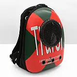 ❤️Космічний рюкзак переноска для тварин CosmoPet з ілюмінатором для собак та котів Travel Червоно зелений, фото 2