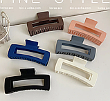 Краб заколка для волосся Lara 13 см матовий кораловий, фото 5