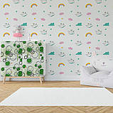 Самоклеюча плівка на паперовій основі зелені дерева 0,45х10м SW-00000797, фото 5