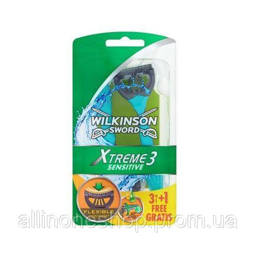 Мужские одноразовые станки Wilkinson Sword Xtreme Sensitive 3+1 шт ...