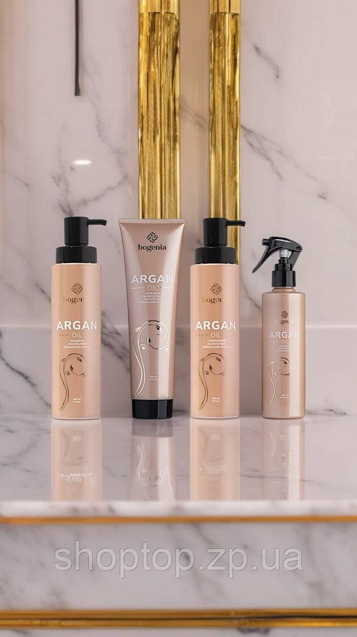 Безсульфатний набір Bogenia Argan Oil з аргановою олією 4в1