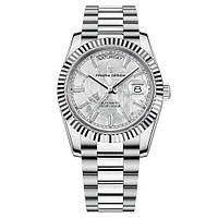 Механічний з автопідзаводом водонепроникний (10ATM) годинник Pagani Design PD-1783 Silver-White