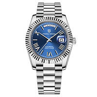 Механічний з автопідзаводом водонепроникний (10ATM) годинник Pagani Design PD-1783 Silver-Blue