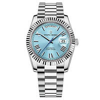 Механічний з автопідзаводом водонепроникний (10ATM) годинник Pagani Design PD-1783 Silver-Tiffany