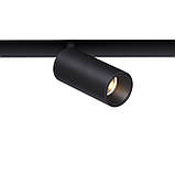 Світильник магнітний трековий Ø30 мм. МТ013 (чор) 3W 3000K, фото 2