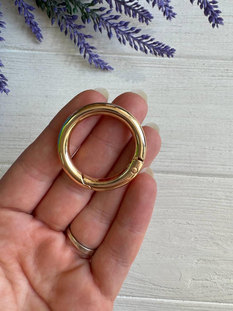 Кільце самозатискне 35 мм, золото 1 шт