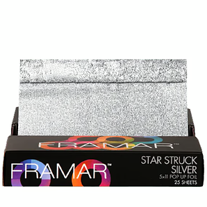 Фольга з тисненням Framar Pop Ups Stuck Silver листами 27,9см* 12,7 см (25 листов)