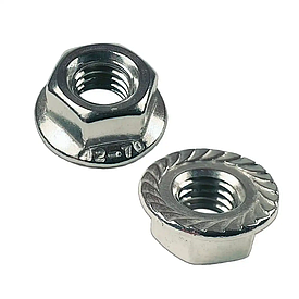 Гайка з фланцем неіржавка DIN 6923 м16