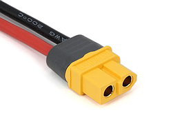 Роз'єм силовий Amass XT60H-F "мама" з проводами 14AWG 15 см.