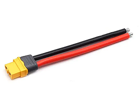 Роз'єм силовий Amass XT60H-F "мама" з проводами 12AWG 10 см
