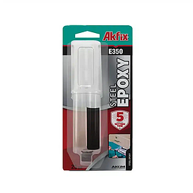 Епоксидний клей у шприці для сталі Akfix Е350