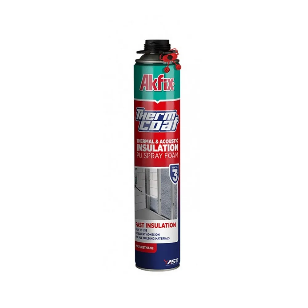 Пина напильна професійна Akfix THERMCOAT 850 мл/930 г рідкий пінопласт, фото 1