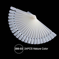 Матовий планшет-віяло на 24 нігтя