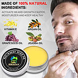 Для росту й догляду за бородою та вусами Barbers XXL, сироватка пришвидшувач росту бороди, бальзам, фото 5