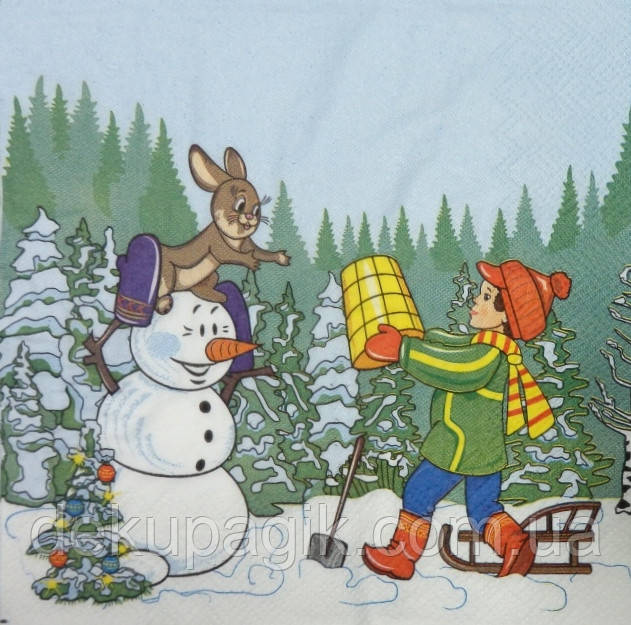 Серветка для декупажу 33х33см, НГР-09, фото 1