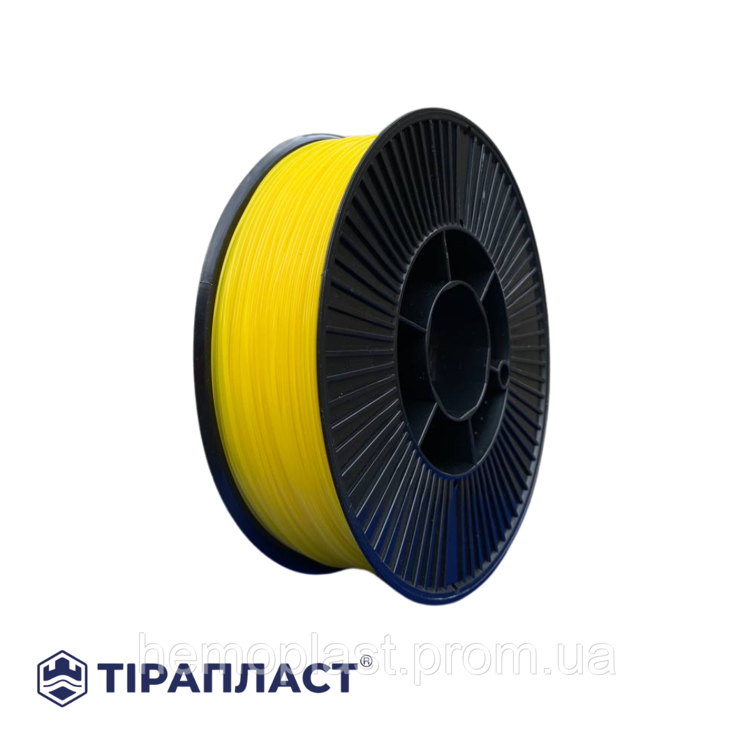 Філамент PETG 1.75 мм, 0,75 кг, жовтий (пластик для 3D-принтера), ТІРАПЛАСТ, фото 1