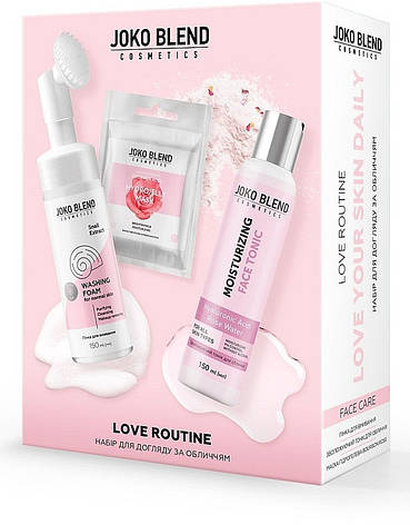 Набір для догляду за обличчям Joko Blend Love Routine, 3 шт (4823109409019), фото 1