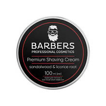 Крем для гоління із заспокійливим ефектом Barbers Sandalwood-Licorice Root, 100 мл (4823109403963)