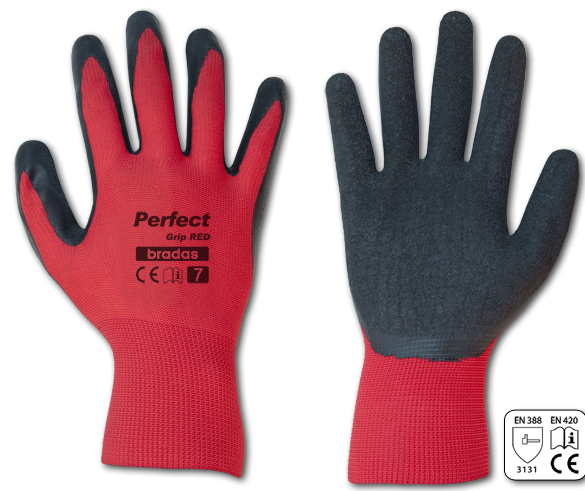 Рукавиці робочі Perfect Grip red, латекс, розмір 10 (XL)