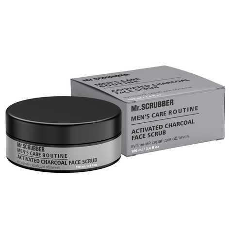 Вугільний скраб для обличчя Mr. Scrubber Men's Care Routine, 100 мл (4820200232768)
