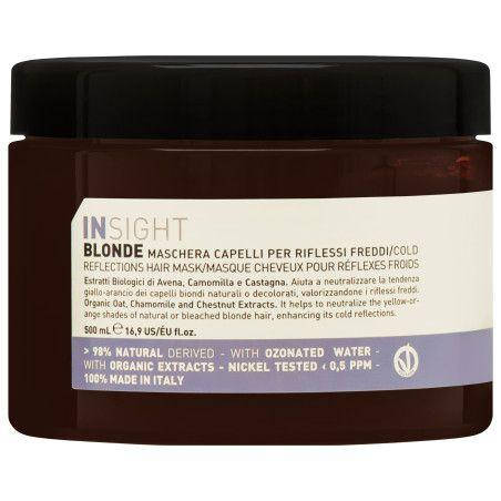 Маска для світлого волосся Insight Blonde Blonde Cold Reflections Mask, 500 мл (8029352356858), фото 1