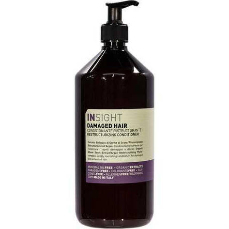 Відновлювальний кондиціонер для пошкодженого волосся Insight Damaged Hair Restructurizing Conditioner, 900 мл, фото 1