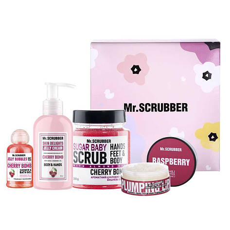 Подарунковий набір Mr. Scrubber Cherry Care, 4 шт (4820200376035), фото 1