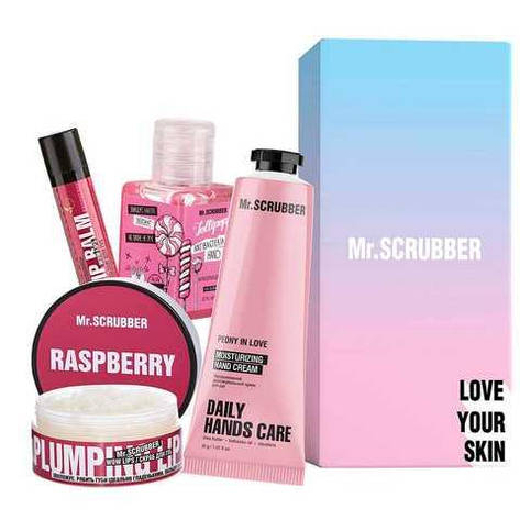 Подарунковий набір Mr. Scrubber Sweet Raspberry, 5 шт (4820200331744), фото 1