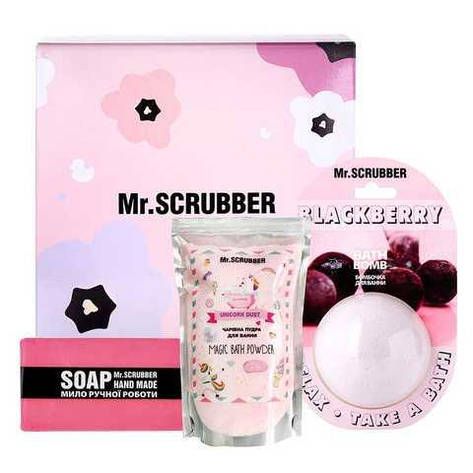 Подарунковий набір Mr. Scrubber Pink Relax, 3 шт (4820200376752), фото 1