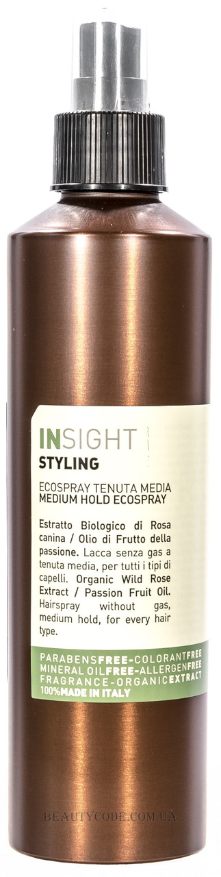 Лак для волосся середньої фіксації Insight Styling Medium Hold Ecospray, 250 мл (8029352353895)