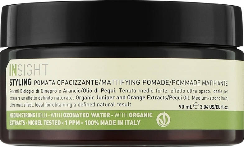 Матуюча помада для укладання волосся сильної фіксації Insight Styling Mattifying Pomade, 90 мл (8029352356261), фото 1