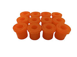 Втулка ресори Москвич 408, 412, 2140, ІЖ-ОДА 2717, 27175 Поліуретан помаранчевий (к-кт 12 шт) SKADI