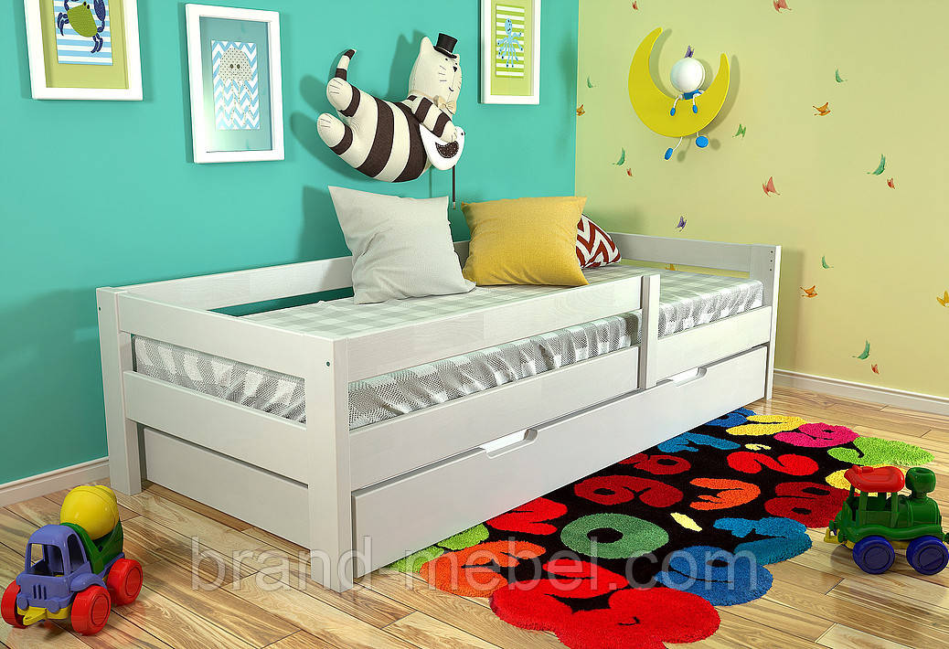 Дитяче дерев'яне ліжко Альф, фото 1