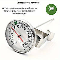Термометр + кліпса-тримач, подовжений щуп (Китай)