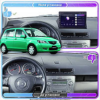Штатна магнітола Lesko для Mazda Demio II (DY) 2002-2007 IPS 10" 2/32Gb CarPlay 4G WiFi GPS Prime Деміо 3шт, фото 4