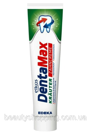 Зубна паста Denta Max krauter на травах 125 мл Edeka Німеччина