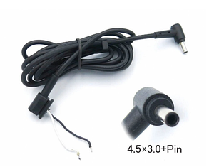 Кабель DC з роз'ємом 4,5*3,0 2pin 1,5m для зарядного пристрою Asus 45W 65W 90W Оригінал новий