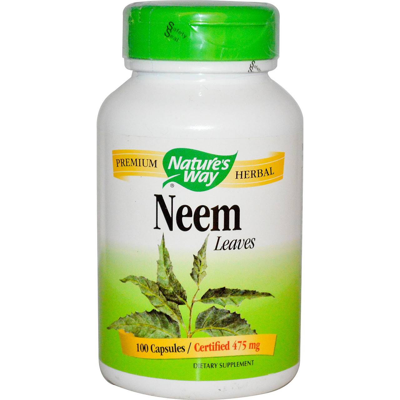 Neem Нім Nature's Way, 100 капсул. Зроблено в США.