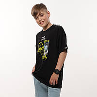 Футболка для подростка Gbi Teens оверсайз FTT-24-1 Чорный на рост 140 (14072)