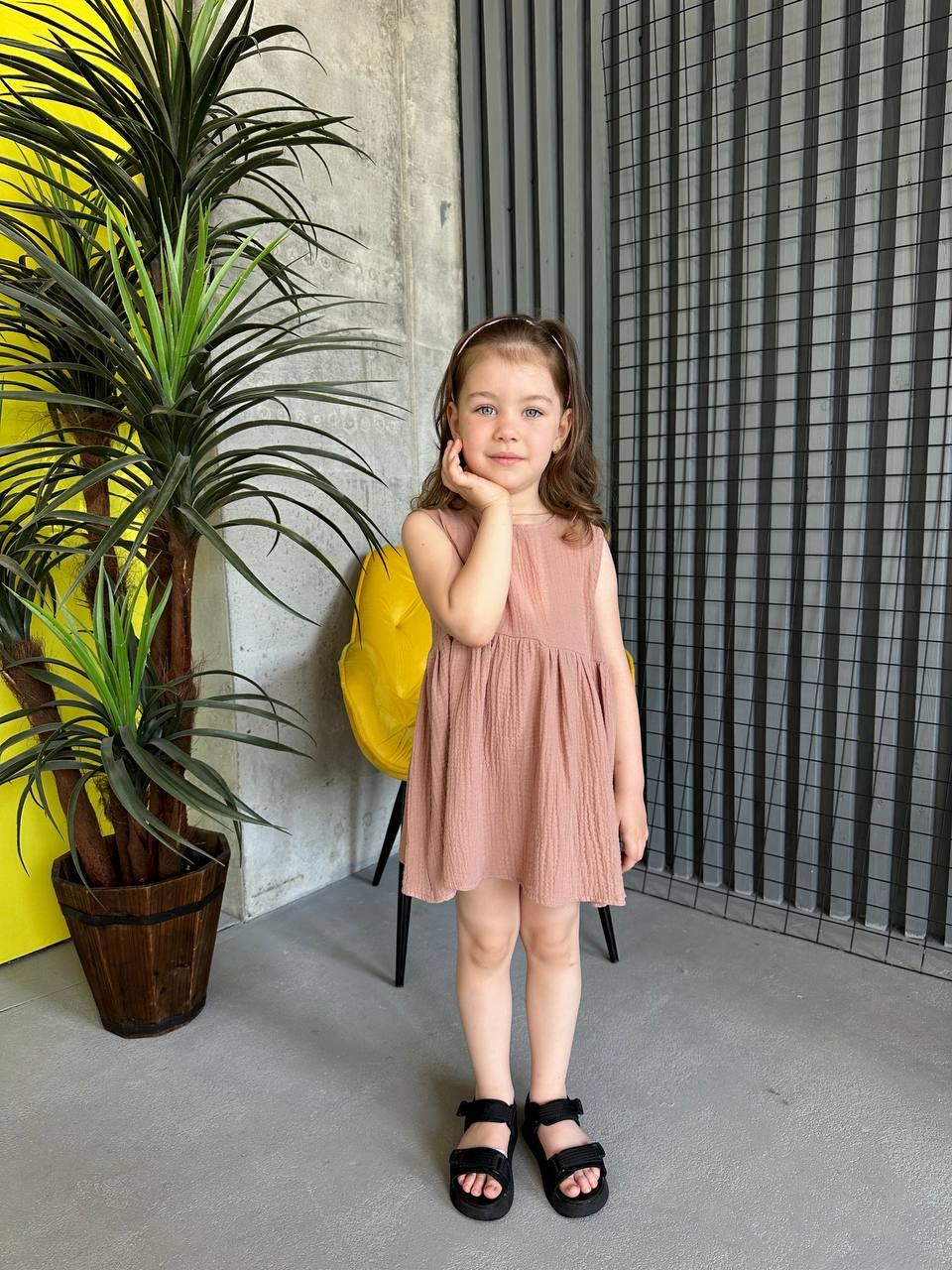 Сукня муслін для дівчинки 920, розміри 116-146