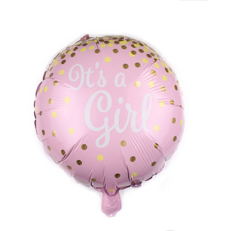 Фольгована кулька Іt's a Girl 45см (18") кругла | Рожевий