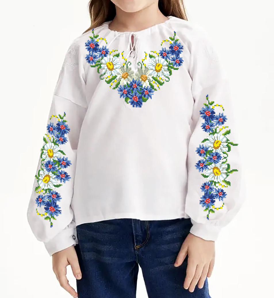 Заготовка вишиванки для дівчинки №  130-БД, фото 1