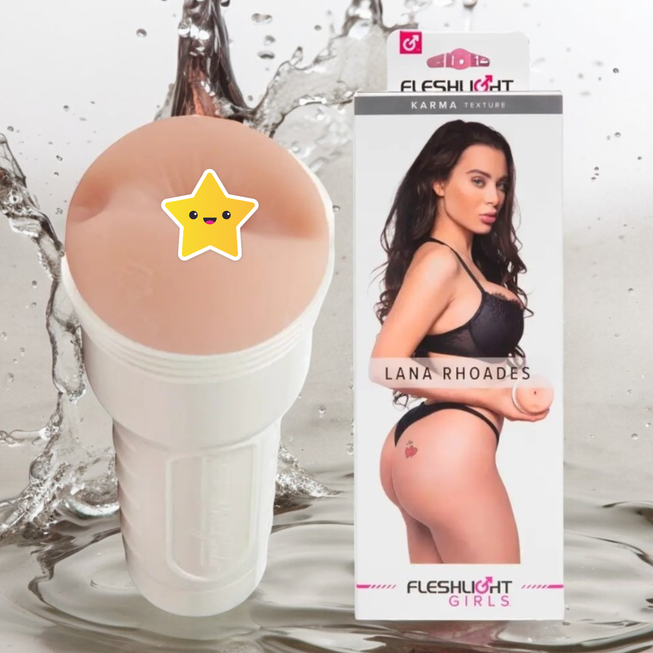 Мастурбатор анус із кібершкіри в колбі "Girls Lana Rhoades" FleshLight